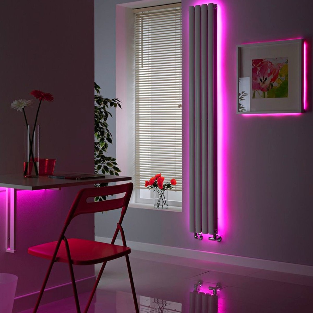 LED Strip Lights, IP20, 16.4ft, Dimmable, 12V, SMD 5050, 60 leds/Meter, UL, RoHS Listed, LED Lights for Bedroom, Kitchen, Home Decoration