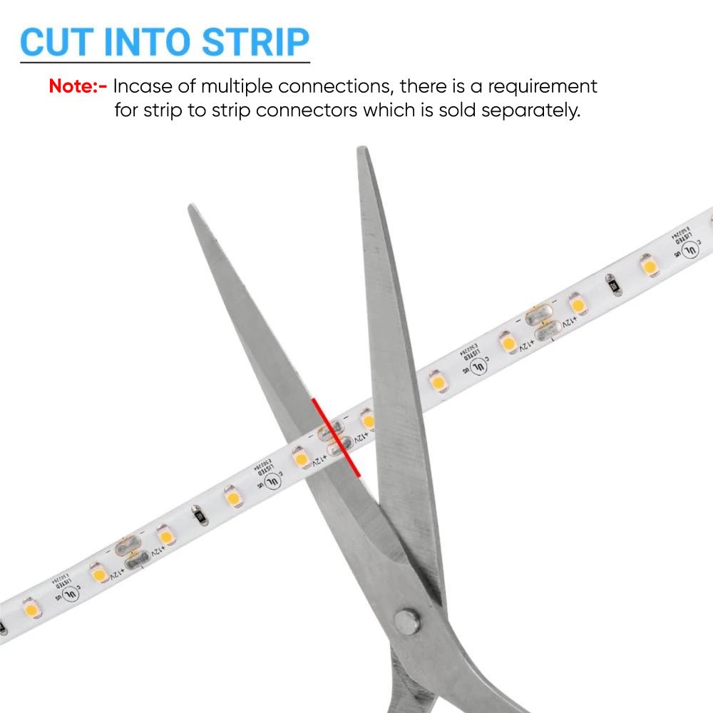 LED Strip Lights, IP20, 16.4ft, Dimmable, 12V, SMD 5050, 60 leds/Meter, UL, RoHS Listed, LED Lights for Bedroom, Kitchen, Home Decoration