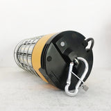 LED Temporary Work Lights with Cage, 100W 5000K, Plug and Play, Linkable, 12000LM, IP64, Portable Hanging Lighting for Construction Jobsite
