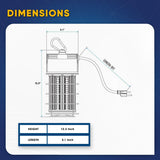 LED Temporary Work Lights with Cage, 150W 5000K 18000LM Plug and Play, Linkable, Jobsite Lighting, IP64, Portable Hanging Work Construction Light