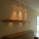 LED Track Lighting, Brushed Nickel Finish, Dimmable, 3000K, Flush Mount Spotlight Ceiling, Directional Ceiling Light for Dining Room, Bedroom, Office