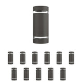 LED Up and Down Lights Outdoor, Semi Cylinder, 2X5W, AC100- 277V, Outdoor Wall Light ETL, RoHS Listed, Waterproof Outdoor Wall Lamps