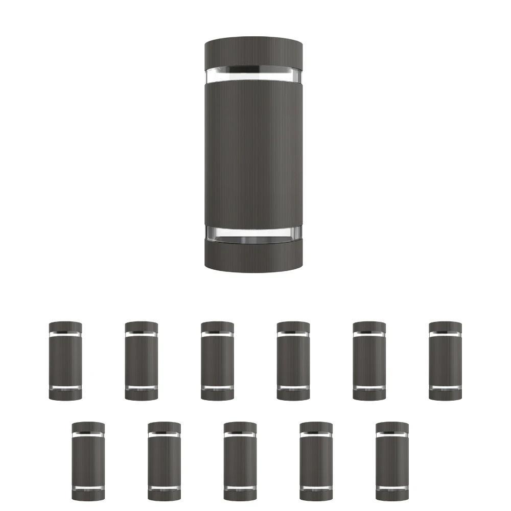 LED Up and Down Lights Outdoor, Semi Cylinder, 2X5W, AC100- 277V, Outdoor Wall Light ETL, RoHS Listed, Waterproof Outdoor Wall Lamps
