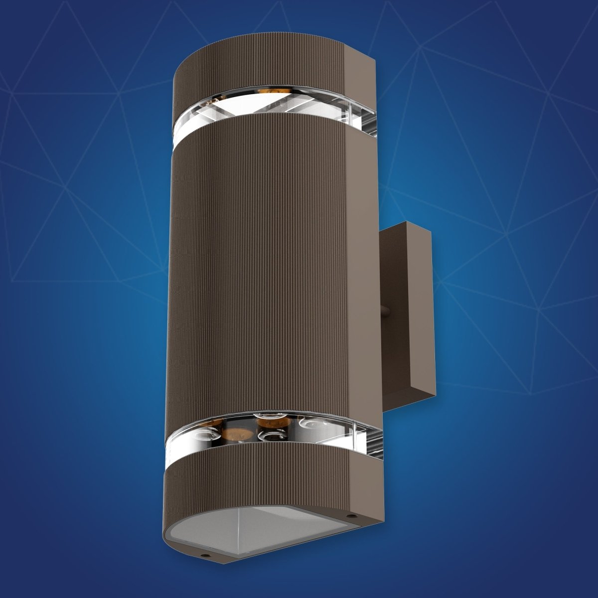 LED Up and Down Lights Outdoor, Semi Cylinder, 2X5W, AC100- 277V, Outdoor Wall Light ETL, RoHS Listed, Waterproof Outdoor Wall Lamps