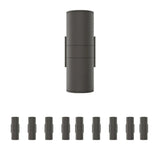 LED Up & Down Lights Outdoor, Cylinder, 12WX2, AC100- 277V, 80-90 Lm/W, IP65, Light Bronze Finish, Double Side