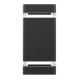 LED Up & Down Wall Lights Outdoor, Square, 2x6W, AC100- 277V, Waterproof Wall Sconce in 2 Lights, ETL-Listed, 80-90 Lumens/W