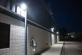 LED Wall Pack Light with Dusk-to-Dawn Photocell 120W 5700K 16300LM, Forward Throw, IP65 Waterproof Outdoor Wall Light Fixture, Commercial Security Lighting, UL, DLC Premium
