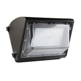 LED Wall Pack Light with Dusk-to-Dawn Photocell 80W 10,200 Lumens, 5700K Bronze Finish - Forward Throw, IP65 Waterproof Outdoor Wall Light Fixture, Commercial Security Lighting