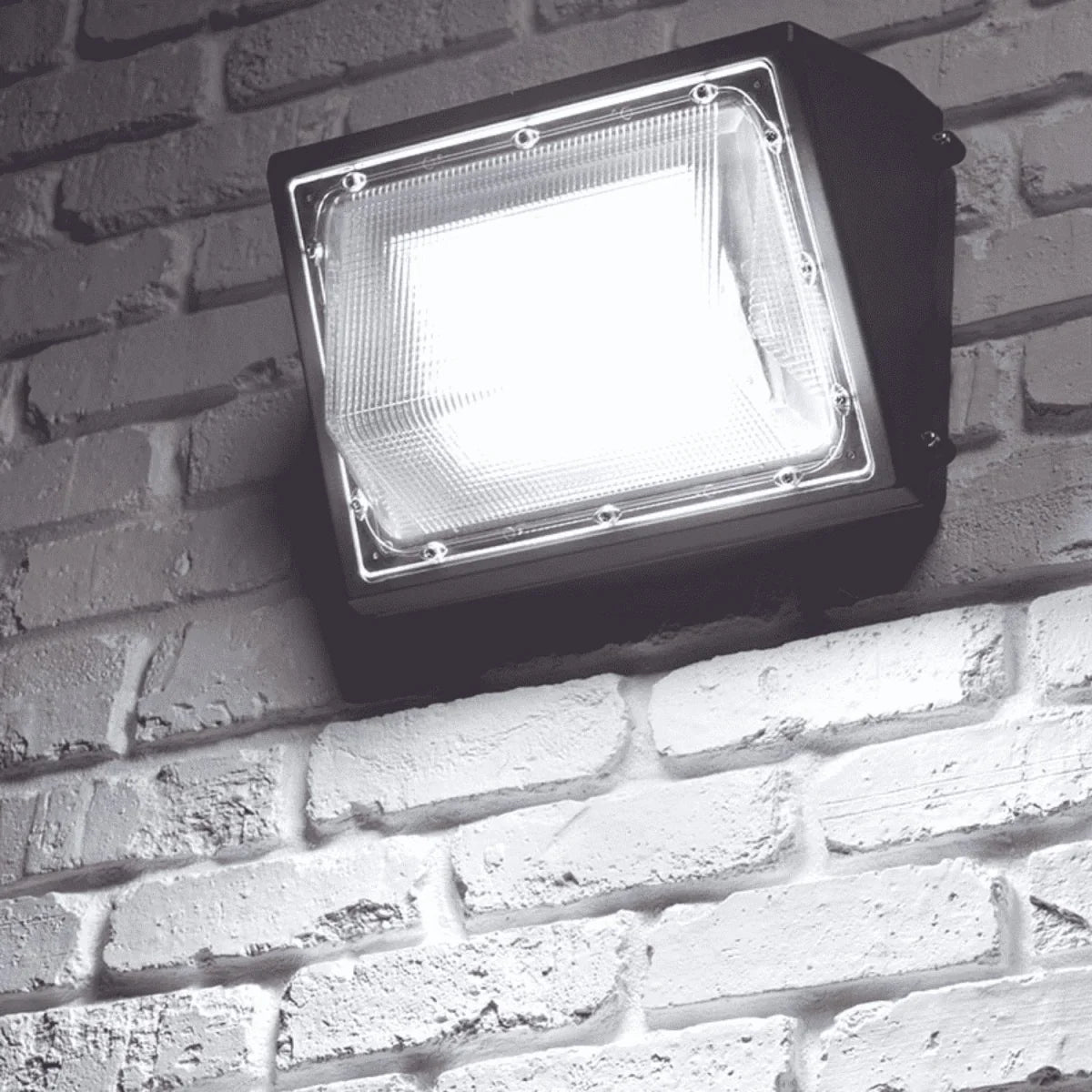 LED Wall Pack Light without Photocell 80W 5700K Forward Throw, IP65 Waterproof, 10400LM,  UL, DLC Certified, Outdoor Commercial Security Light, For Porch Garage Warehouse Security Flood Lighting