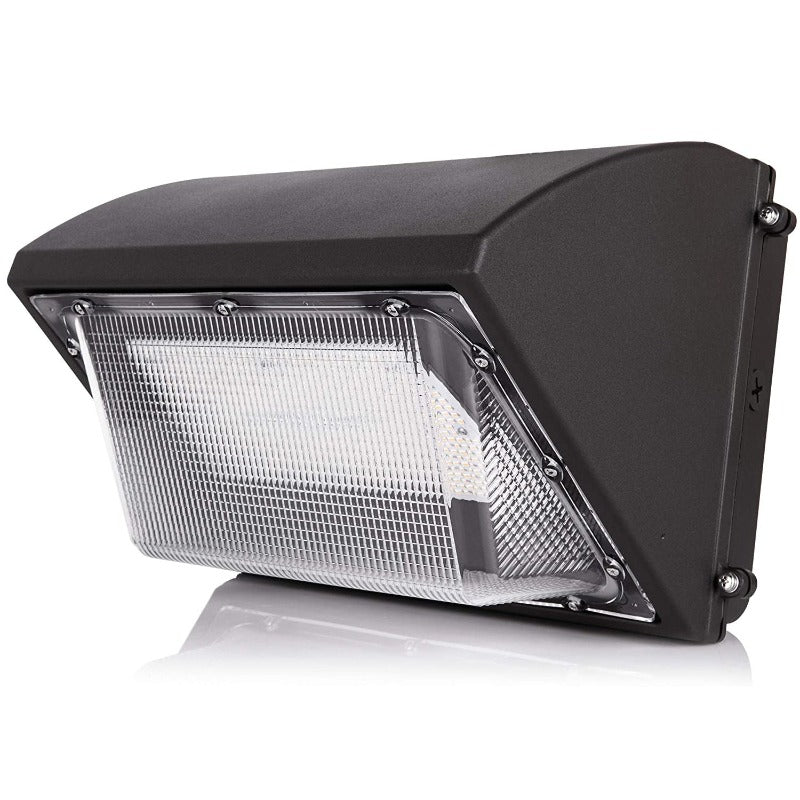 LED Wall Pack Light without Photocell 80W 5700K Forward Throw, IP65 Waterproof, 10400LM,  UL, DLC Certified, Outdoor Commercial Security Light, For Porch Garage Warehouse Security Flood Lighting