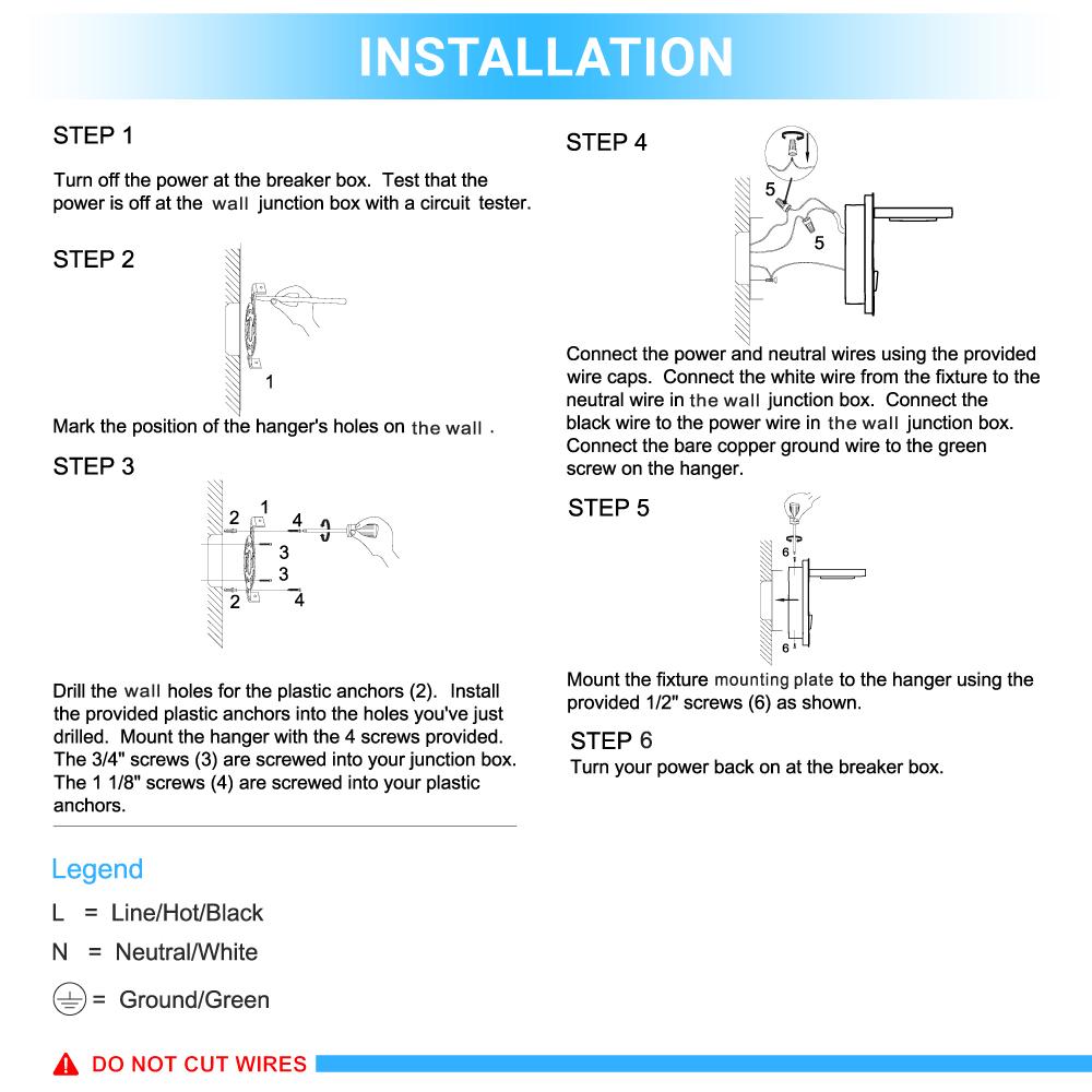 LED Wall Sconce Light, 14W, 3000K (Warm white), 558LM, Industrial Design, Dimmable, Diameter 6.2 inch