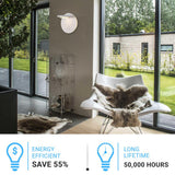 LED Wall Sconce Light, 14W, 3000K (Warm white), 558LM, Industrial Design, Dimmable, Diameter 6.2 inch