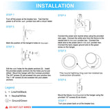 LED Wall Sconce Light, 7W, 3000K (Warm White), Dimmable, Modern Indoor Wall Mount Sconces