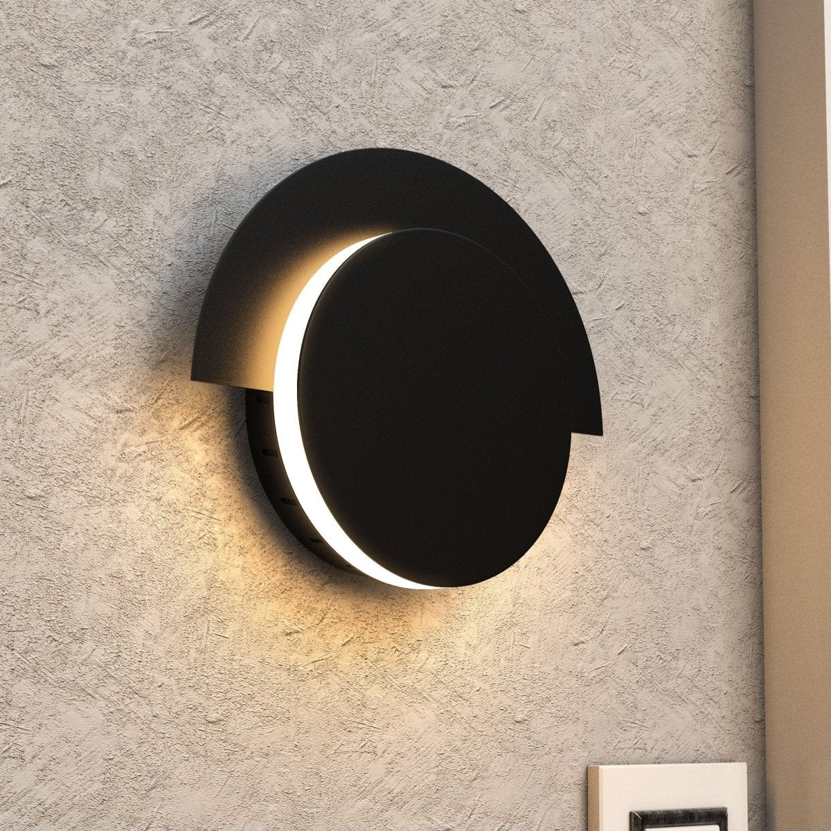 LED Wall Sconce Light For Living Room Lighting, 10W 3000K (Warm White) 483LM 120V Dimmable, Round