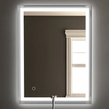 Frontlit/Backlit LED Lighted Bathroom Vanity Mirror with Frame, Anti-Fog, Touch Button, CRI 90+, Adjustable CCT & Memory, Magnum Style