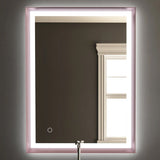 Frontlit/Backlit LED Lighted Bathroom Vanity Mirror with Frame, Anti-Fog, Touch Button, CRI 90+, Adjustable CCT & Memory, Magnum Style