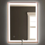 Frontlit/Backlit LED Lighted Bathroom Vanity Mirror with Frame, Anti-Fog, Touch Button, CRI 90+, Adjustable CCT & Memory, Magnum Style