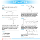 Linear Rectangular Pendant Lighting Fixture, 17W, 3000K (Warm White), 1137LM, Dimension: 36.1''x71''