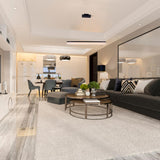 Linear Rectangular Pendant Lighting Fixture, 17W, 3000K (Warm White), 1137LM, Dimension: 36.1''x71''