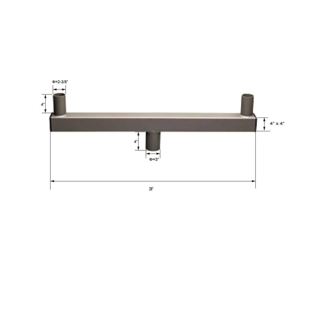 Low profile bullhorn with 2 arms