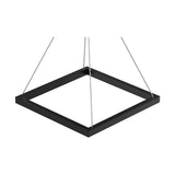Modern 1-Square Chandelier Lighting, 40W, 3000K,1917LM, Dimmable, Dimension : 19.7'L'×19.7'W'×55''H