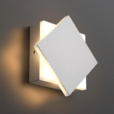 Modern Square LED Wall Sconce, 9W, 3000K, 338LM, CRI: 80+, Dimmable, Dimension: 6.7 x 2.1 x 6.7 Inch