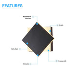 Modern Square LED Wall Sconce, 9W, 3000K, 338LM, CRI: 80+, Dimmable, Dimension: 6.7 x 2.1 x 6.7 Inch