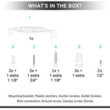 Modern Square LED Wall Sconce, 9W, 3000K, 338LM, CRI: 80+, Dimmable, Dimension: 6.7 x 2.1 x 6.7 Inch