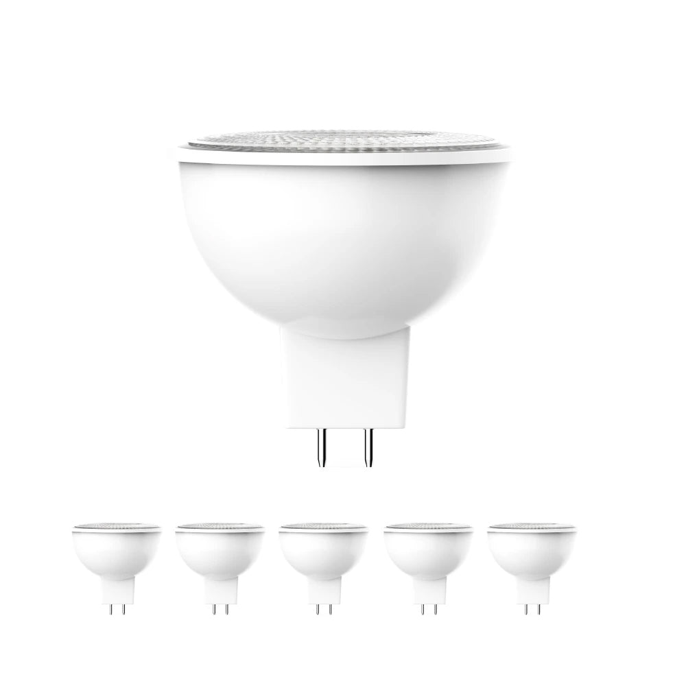 MR16 LED Light Bulbs 6.5W 3000K 500 Lumens Dimmable 120V Damp Location Spotlight Light Bulb