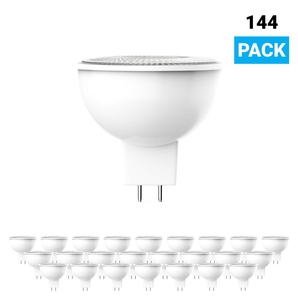 MR16 LED Light Bulbs 6.5W 5000K 500 Lumens Dimmable 120V Damp Location Spotlight Light Bulb