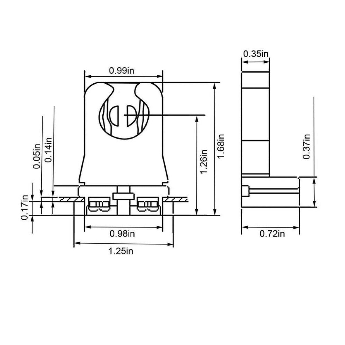 Non Shunted Tombstone Socket