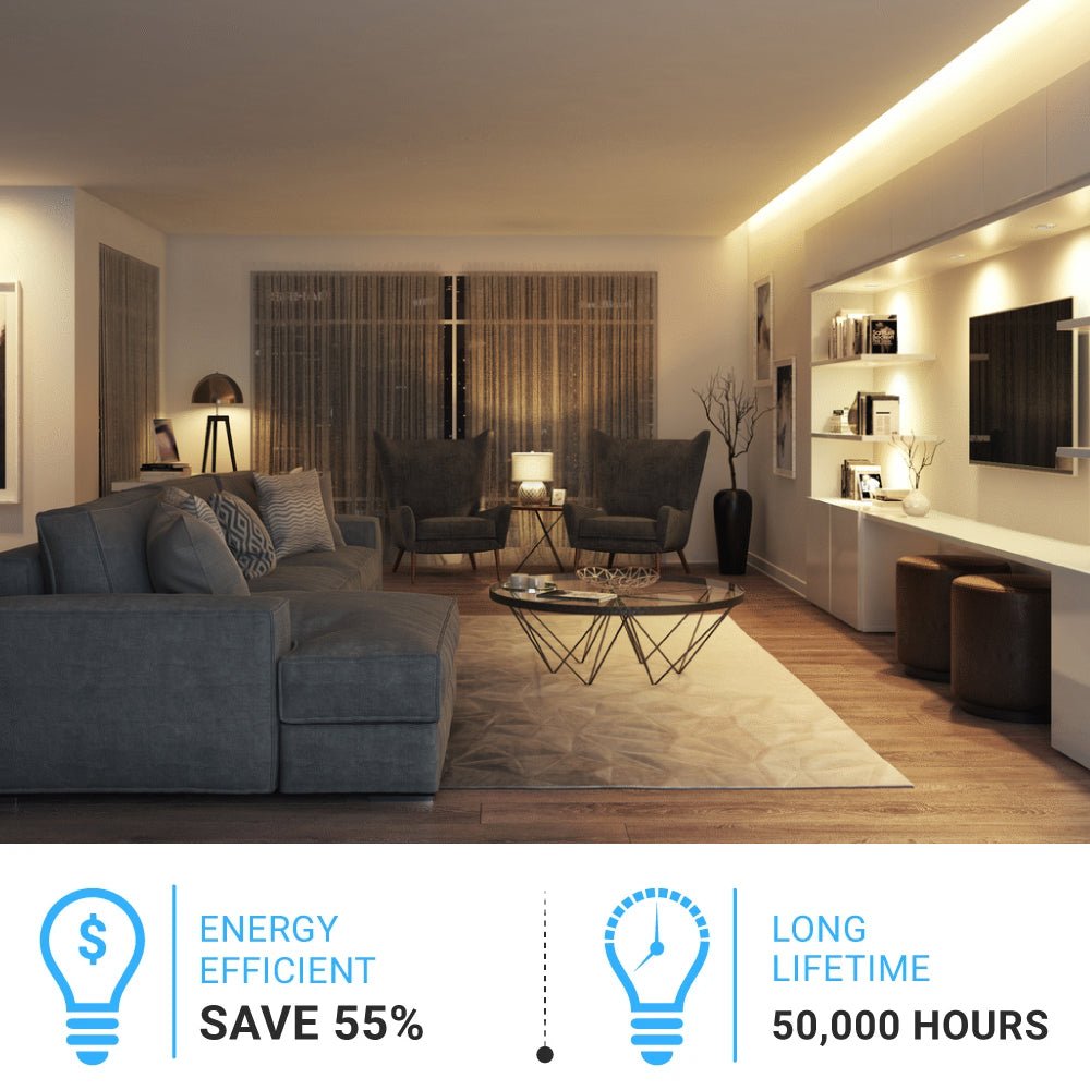Outdoor LED Strip Lights Waterproof, IP65, 16.4ft Dimmable, 12V, SMD 3528 - 94 Lumens/ft. with Power Supply (KIT), LED Lights for Bedroom, Kitchen, Home Decoration