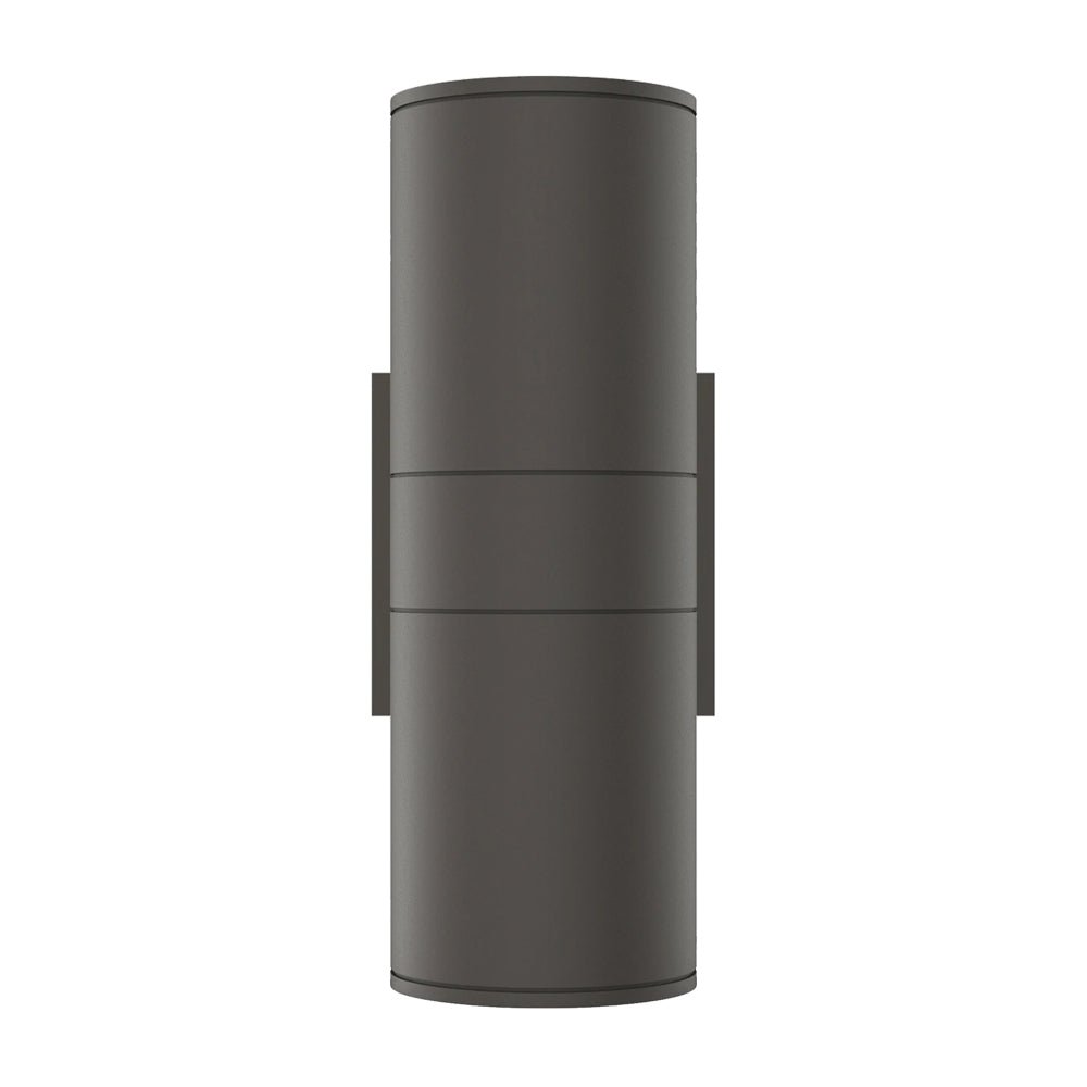 Outdoor LED Up and Down Wall Sconce, Cylinder Outside Lights, 2x36W, AC100- 277V, Double Side (White Light), Exterior Wall Lights