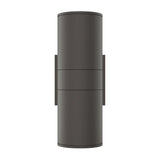 Outdoor LED Up and Down Wall Sconce, Cylinder Outside Lights, 2x36W, AC100- 277V, Double Side (White Light), Exterior Wall Lights