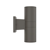 Outdoor LED Up and Down Wall Sconce, Cylinder Outside Lights, 2x36W, AC100- 277V, Double Side (White Light), Exterior Wall Lights