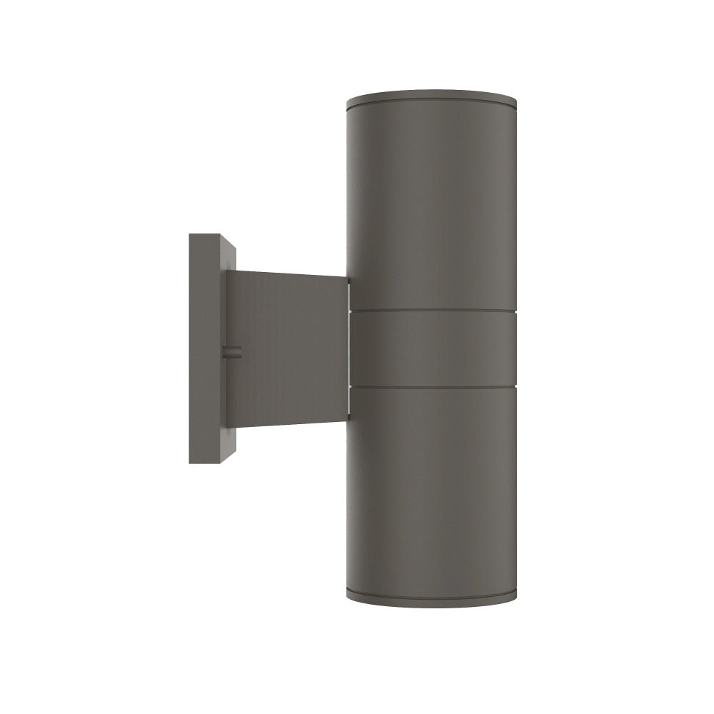 Outdoor LED Up and Down Wall Sconce, Cylinder Outside Lights, 2x36W, AC100- 277V, Double Side (White Light), Exterior Wall Lights