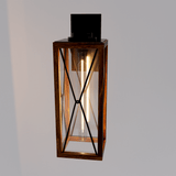 Outdoor Wall Lantern 16" H Waterproof Exterior Wall Light Outdoor Sconce Lighting Fixtures Anti-Rust Wall Mount Lamp for Front Porch Garage Doorway Entryway - 5.47"L x 6.3"W x 16.06"H