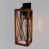 Outdoor Wall Lantern 16" H Waterproof Exterior Wall Light Outdoor Sconce Lighting Fixtures Anti-Rust Wall Mount Lamp for Front Porch Garage Doorway Entryway - 5.47"L x 6.3"W x 16.06"H