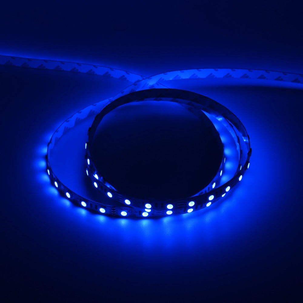 Outdoor Waterproof RGB LED Strip Lights, IP65 16.4ft, 12V, 1365LM, SMD 5050, 60 leds/Meter, UL, RoHS Listed, LED Lights for Bedroom, Kitchen, Home Decoration