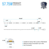 Outdoor Waterproof RGB LED Strip Lights, IP68 16.4ft Dimmable, 12V