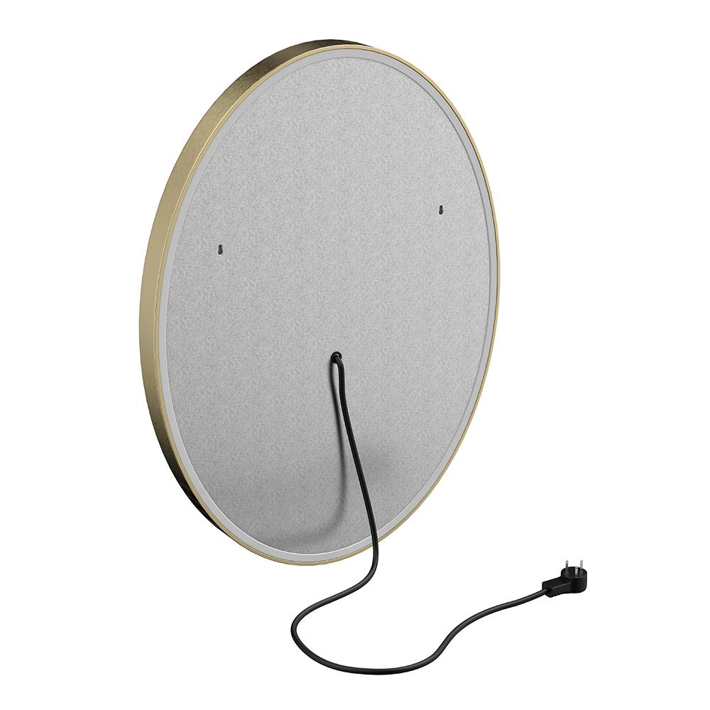 Oval LED Lighted Bathroom Vanity Mirror, Touch Switch, Anti-Fog Wall Mounted Makeup Mirror & CCT Remembrance, CRI 90+, LED Oval Mirror for Bathroom, Lunar Style