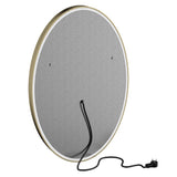 Oval LED Lighted Bathroom Vanity Mirror, Touch Switch, Anti-Fog Wall Mounted Makeup Mirror & CCT Remembrance, CRI 90+, LED Oval Mirror for Bathroom, Lunar Style