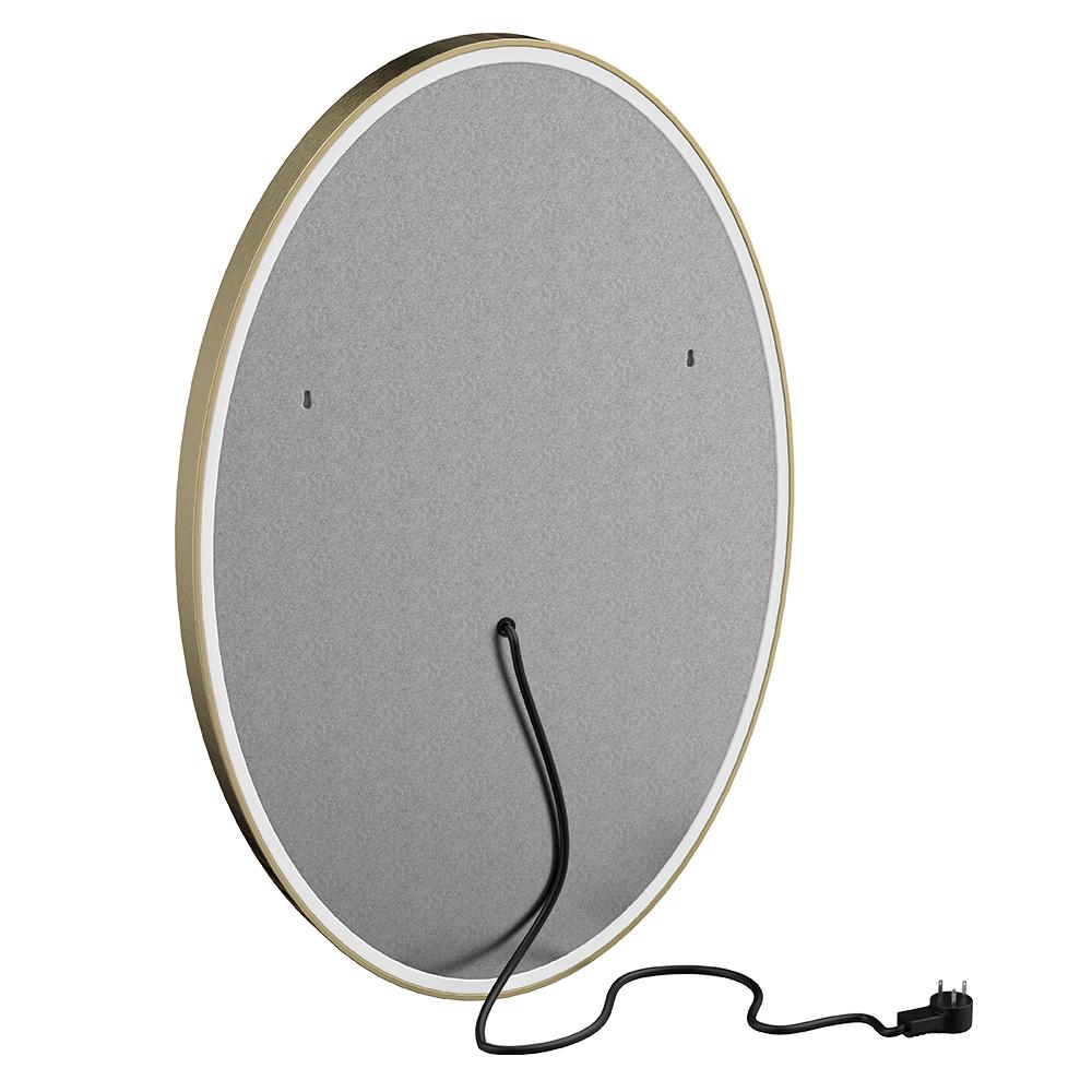 Oval LED Lighted Bathroom Vanity Mirror, Touch Switch, Anti-Fog Wall Mounted Makeup Mirror & CCT Remembrance, CRI 90+, LED Oval Mirror for Bathroom, Lunar Style