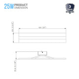 Rectangle Bathroom Light Fixtures, 24 Inch/36 Inch, 4000K (Cool White), Dimmable, ETL Listed, Bathroom Vanity Lighting