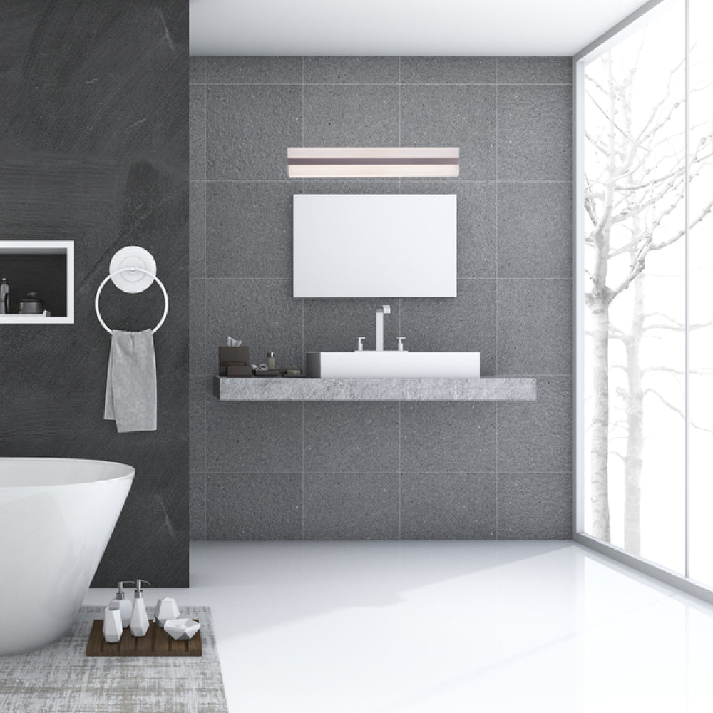 Rectangle Bathroom Light Fixtures, 24 Inch/36 Inch, 4000K (Cool White), Dimmable, ETL Listed, Bathroom Vanity Lighting