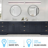 Rectangle Bathroom Light Fixtures, 24 Inch/36 Inch, 4000K (Cool White), Dimmable, ETL Listed, Bathroom Vanity Lighting