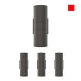 LED Up & Down Lights Outdoor Wall Light, Cylinder Outdoor Sconces, 2x36W, AC100- 277V, Double Side Light (Avail Color - Red, Green, Blue)