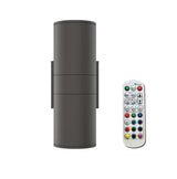LED Outdoor Up & Down Lights With Remote, RGBW, Cylinder, 18WX1, AC100-277V, IP65, ETL CE RoSH Approval, Outdoor Wall Lights