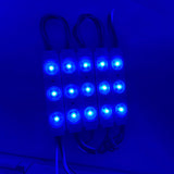 RGB LED Module Lights, 3LEDs/Mod, DC12V, 0.65W, Waterproof Decorative Light for Letter Sign Advertising Signs with Tape Adhesive Backside (40-Pack)