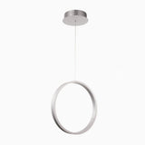 Ring 1-Light LED Unique Design Pendant, 34W, 3000K (Warm White), 1028LM, Dimmable, Aluminum Body Finish, Pendant Mounting